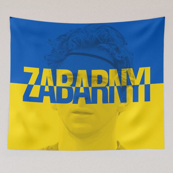 Item preview, Zabarnyi Face Ukrainian Flag designed and sold by rednblack-net.