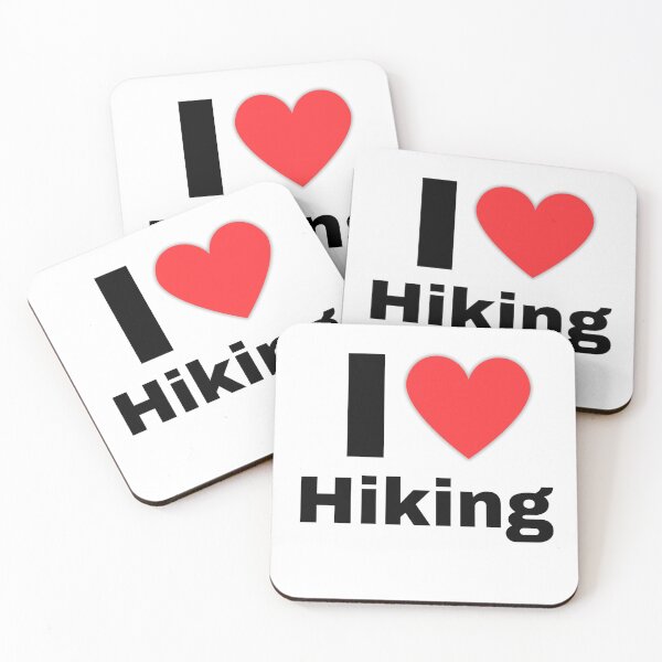 Item preview, I Love Hiking Minimalist Design designed and sold by ZetaDream.