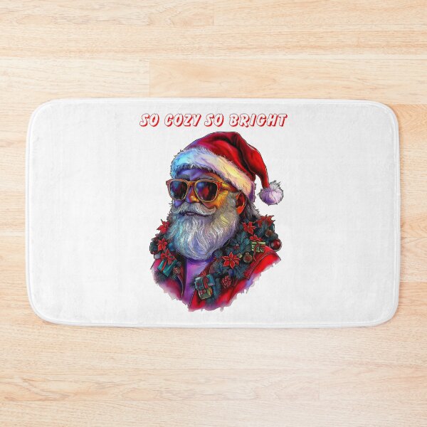 Item preview, Cool Santa Art, Festive Christmas Portrait, Holiday Santa Illustration, Stylish Santa Design, Colorful Christmas Santa designed and sold by BukkyStory.