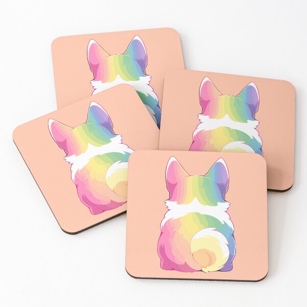 Item preview, Rainbow corgi's back designed and sold by etherElric.