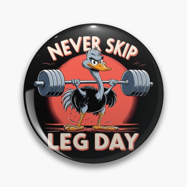 Item preview, Leg Day Ostrich Leg Training Funny Gym Gift designed and sold by Pineapple-Tree.