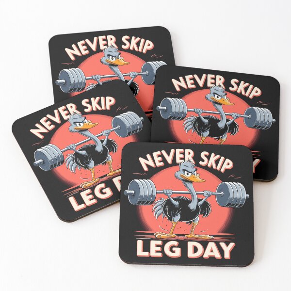 Item preview, Leg Day Ostrich Leg Training Funny Gym Gift designed and sold by Pineapple-Tree.