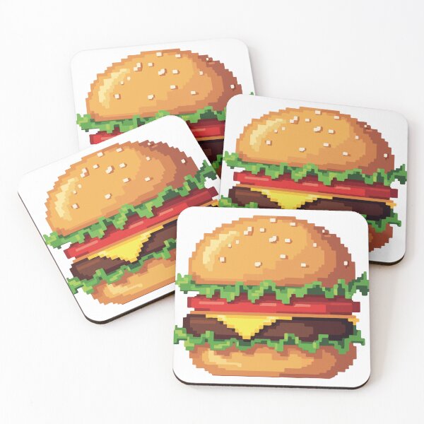 Item preview, Retro Pixel Cheeseburger designed and sold by MonkaDesigns.