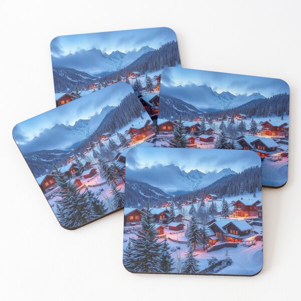 Item preview, Snowy Village Panorama designed and sold by crazirious.