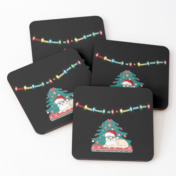 Item preview, Balinese Cat in Christmas Hat designed and sold by PrintInspirer.