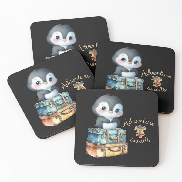 Item preview, Adventure Awaits - Cute Penguin Ready for Travel designed and sold by Ver-Payah.