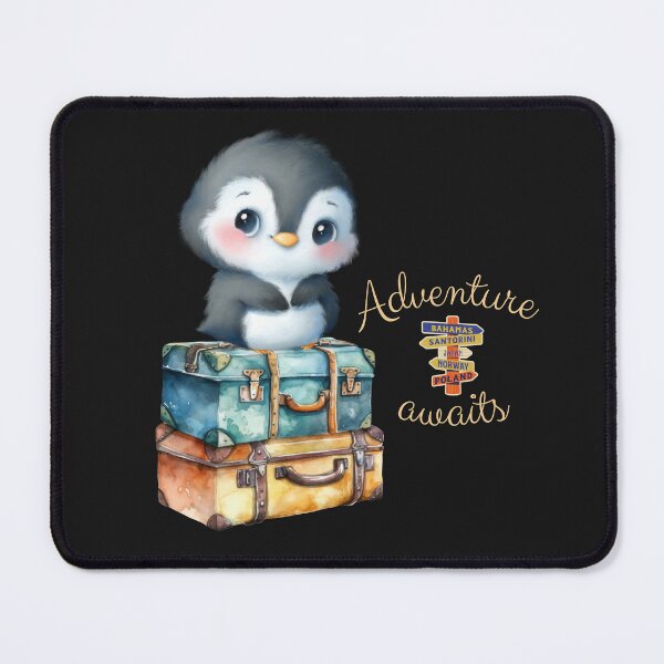 Item preview, Adventure Awaits - Cute Penguin Ready for Travel designed and sold by Ver-Payah.