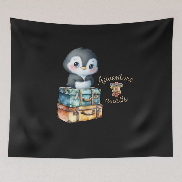 Item preview, Adventure Awaits - Cute Penguin Ready for Travel designed and sold by Ver-Payah.