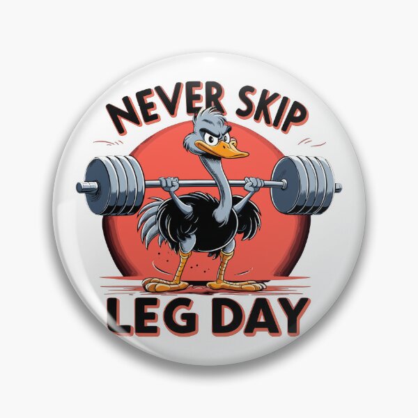 Item preview, Leg Day Ostrich Leg Training Funny Gym Gift designed and sold by Pineapple-Tree.