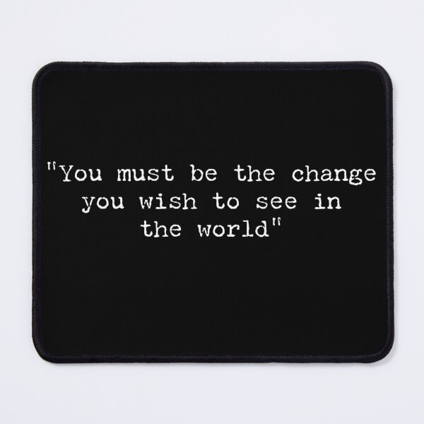 Item preview, Mahatma Gandhi Minimalist Quote designed and sold by Boxing Kangaroo Retail Company.