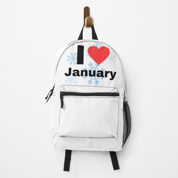 Item preview, I Love January Winter Snow Design designed and sold by ZetaDream.
