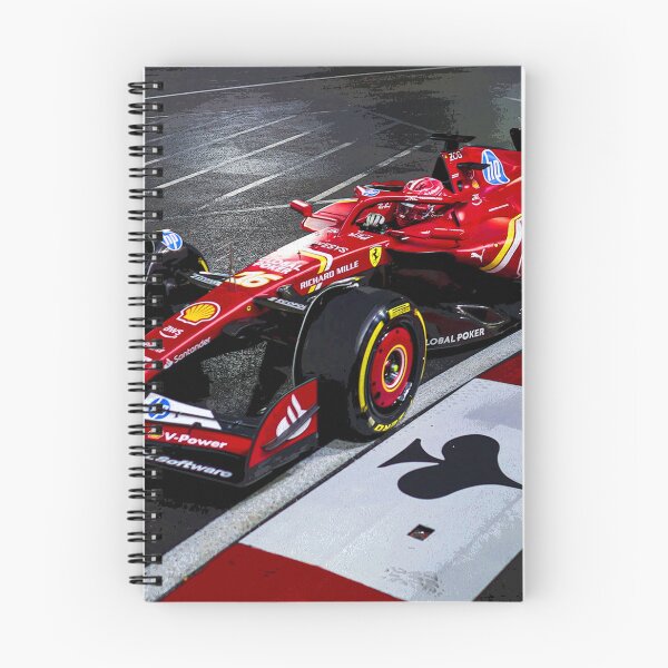 Item preview, Charles Leclerc racing on the streets of Las Vegas 2024 abstract designed and sold by Rodissimus1984.