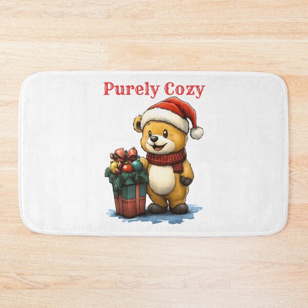 Item preview, Cozy Christmas Bear, Festive Gift Bear, Holiday Teddy Art, Winter Bear Illustration, Christmas Bear Design designed and sold by BukkyStory.