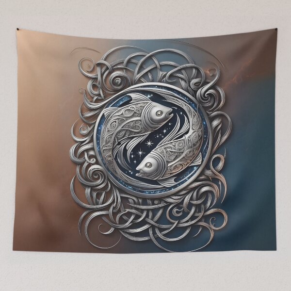 Item preview, Pisces Zodiac Mystical Design – Astrological Art by LaLi Designs designed and sold by LaLi-Designs.