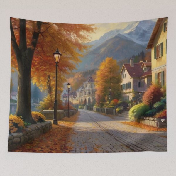Item preview, Autumn Glow in the Heart of Town designed and sold by BlareBlare.