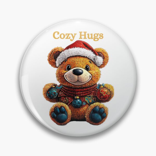 Item preview, Cozy Teddy Bear, Festive Bear Art, Christmas Ornament Bear, Holiday Teddy Design, Winter Bear Illustration designed and sold by BukkyStory.
