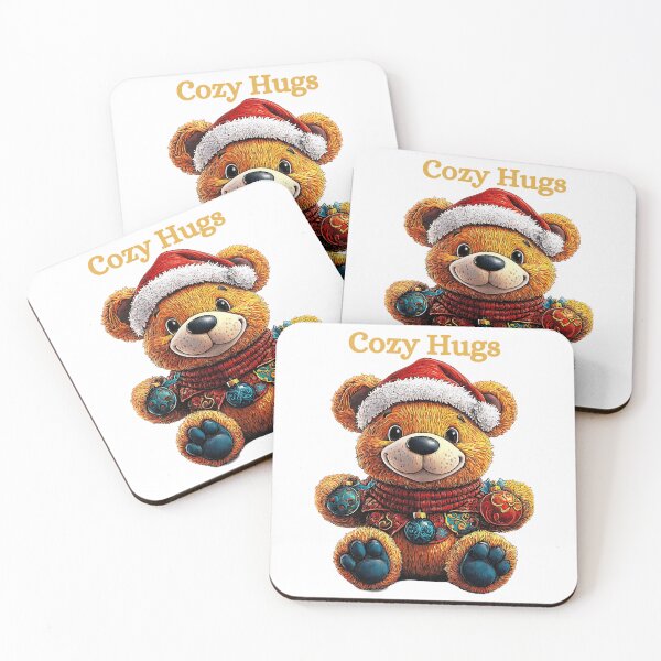 Item preview, Cozy Teddy Bear, Festive Bear Art, Christmas Ornament Bear, Holiday Teddy Design, Winter Bear Illustration designed and sold by BukkyStory.