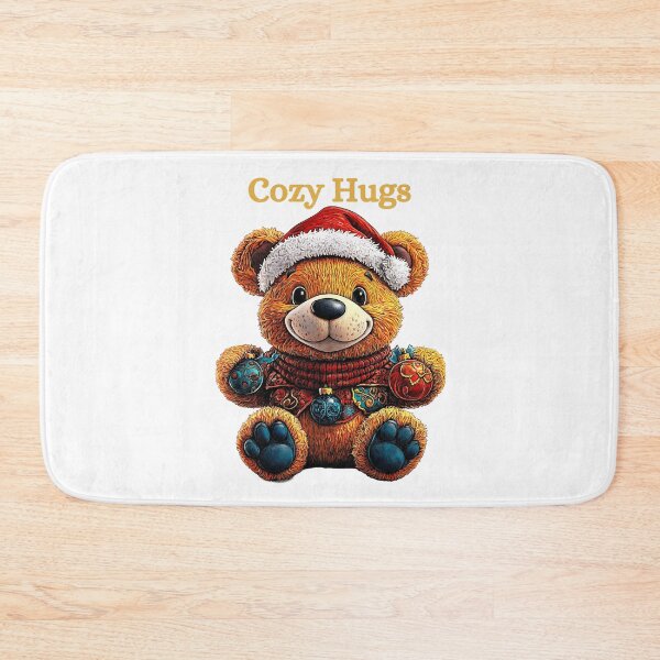 Item preview, Cozy Teddy Bear, Festive Bear Art, Christmas Ornament Bear, Holiday Teddy Design, Winter Bear Illustration designed and sold by BukkyStory.