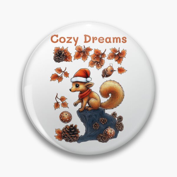 Item preview, Cozy Squirrel Art, Festive Woodland Scene, Winter Forest Illustration, Holiday Animal Design, Christmas Squirrel Decor designed and sold by BukkyStory.