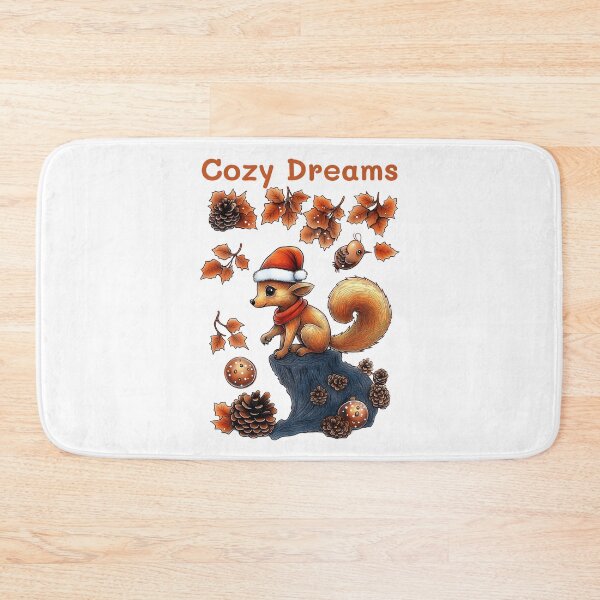 Item preview, Cozy Squirrel Art, Festive Woodland Scene, Winter Forest Illustration, Holiday Animal Design, Christmas Squirrel Decor designed and sold by BukkyStory.