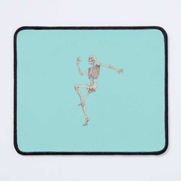 Item preview, Dancing Skeleton in Blue Comic Illustration designed and sold by ShroomForge.