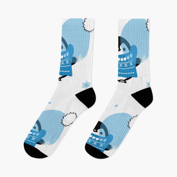 Artikelvorschau, Kleiner Pinguin mit übergroßer winterblauer Brille, einzigartig entworfen und verkauft von villacreativa.
