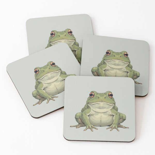Item preview, Bold & Beguiling Bullfrog A Comic Illustration designed and sold by MadeByHaresShop.