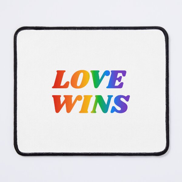 Item preview, Love Wins LGBT Rainbow Text designed and sold by Inspirationmotivation.