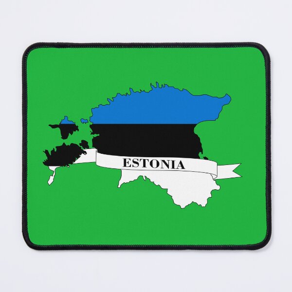 Item preview, Estonia Flag Map Sticker designed and sold by visual adventures.