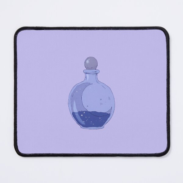 Item preview, Dreamy Crescent Moon Sleep Potion Illustration designed and sold by MadeByHaresShop.