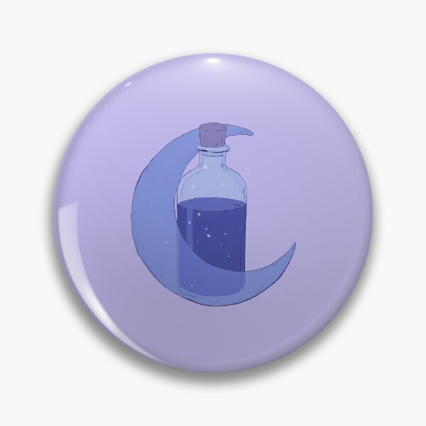 Item preview, Dreamy Crescent Moon Sleep Potion Illustration designed and sold by MadeByHaresShop.