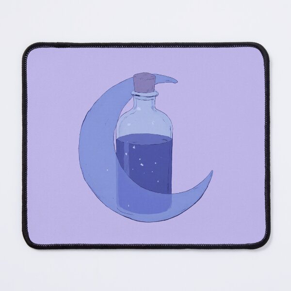Item preview, Dreamy Crescent Moon Sleep Potion Illustration designed and sold by MadeByHaresShop.