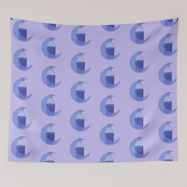 Item preview, Dreamy Crescent Moon Sleep Potion Illustration designed and sold by MadeByHaresShop.