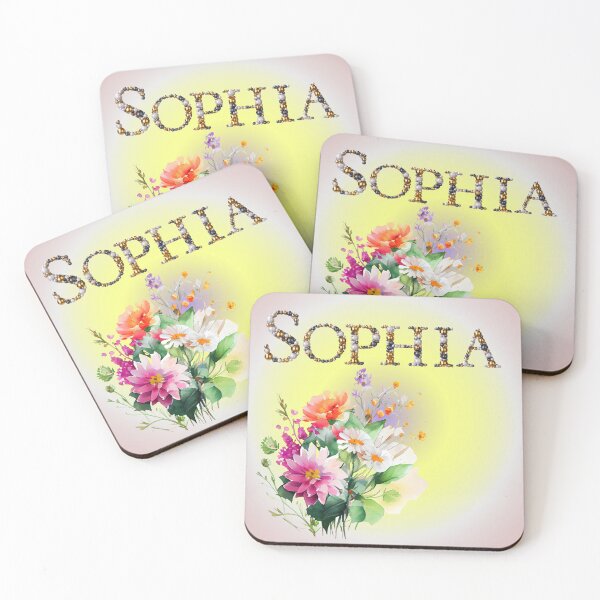 Item preview, Floral Elegance of the Name Sophia designed and sold by ToscaniArt.