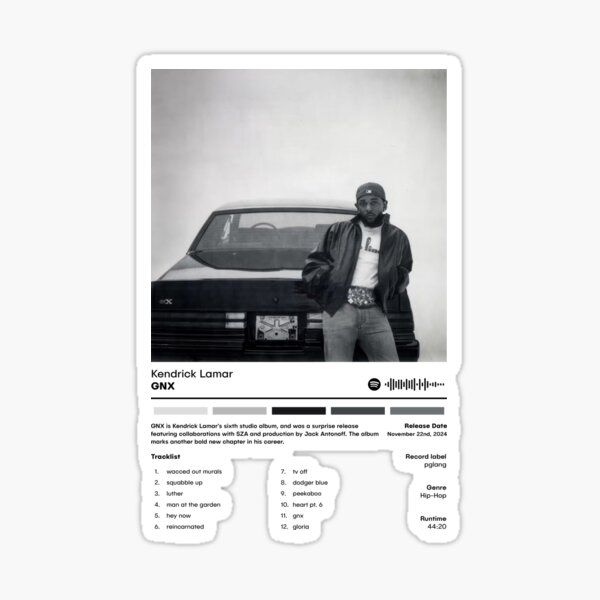 Aperçu de l'œuvre Album GNX de Kendrick Lamar créée et vendue par Togootif.