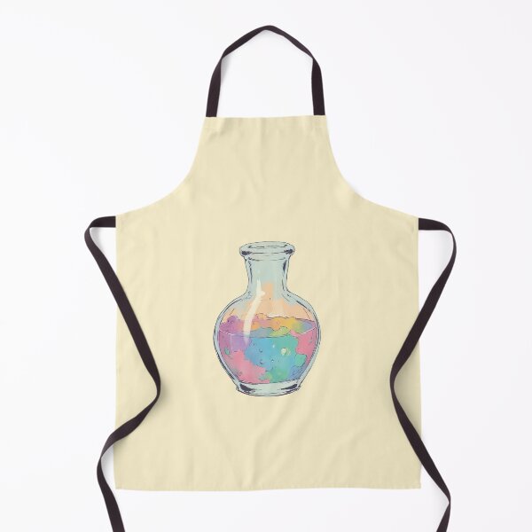Item preview, Rainbow Potion Bottle in Pastel Dreamscape Comic Style designed and sold by MadeByHaresShop.