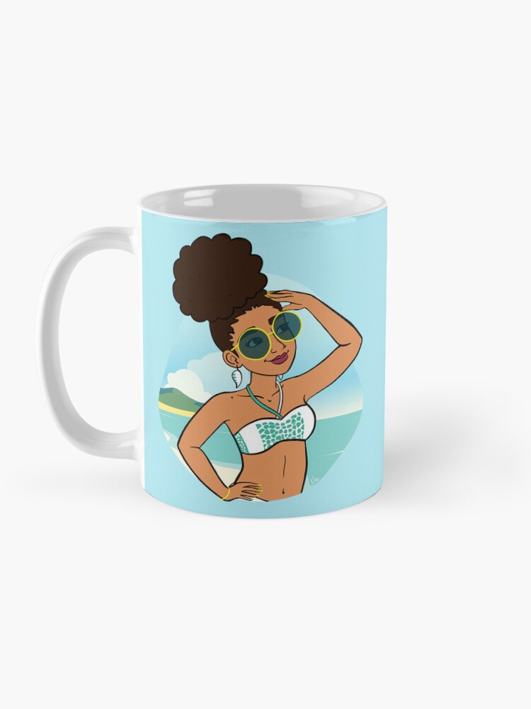 Thumbnail 3 of 6, Coffee Mug, Caribbean at the beach designed and sold by vee-madinina.