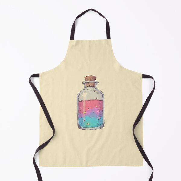 Item preview, Rainbow Potion Bottle in Pastel Dreamscape Comic Style designed and sold by MadeByHaresShop.