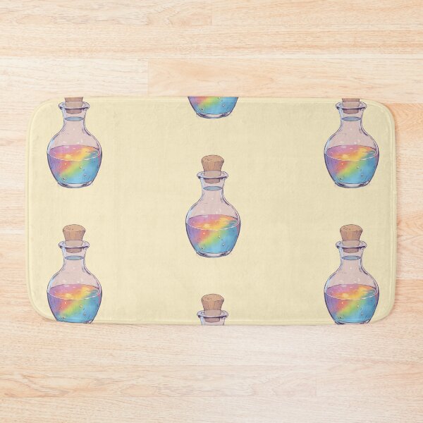Item preview, Rainbow Potion Bottle in Pastel Dreamscape Comic Style designed and sold by MadeByHaresShop.