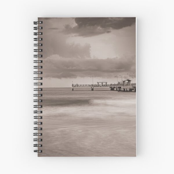 Item preview, Fort DeSoto Skyway Bridge Florida black and white storm clouds bridge stretches across the horizon under dramatic billowing clouds designed and sold by EyezWatchin.