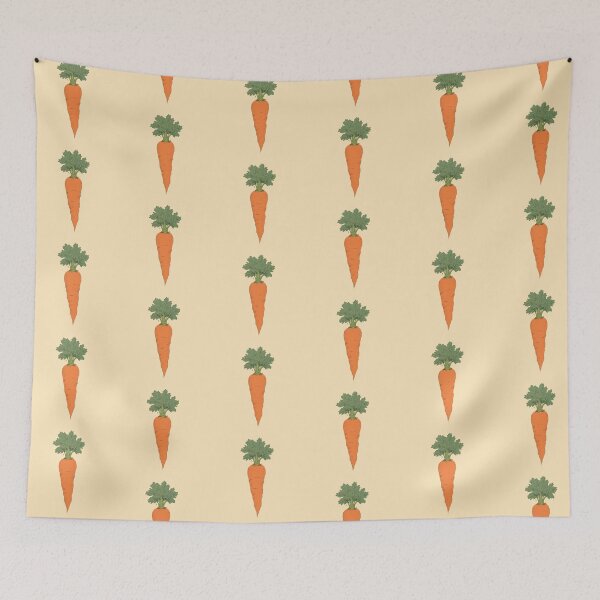 Item preview, Vibrant Carrot in Pastel Landscape Ligne Claire Comic Style designed and sold by MadeByHaresShop.
