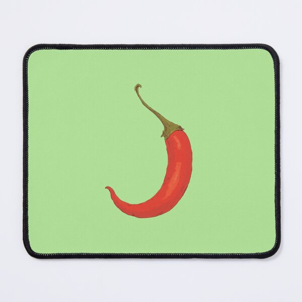 Item preview, Vibrant Red Chili Pepper in Ligne Claire Comic Style designed and sold by MadeByHaresShop.