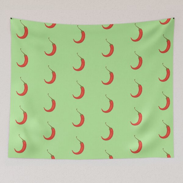 Item preview, Vibrant Red Chili Pepper in Ligne Claire Comic Style designed and sold by MadeByHaresShop.