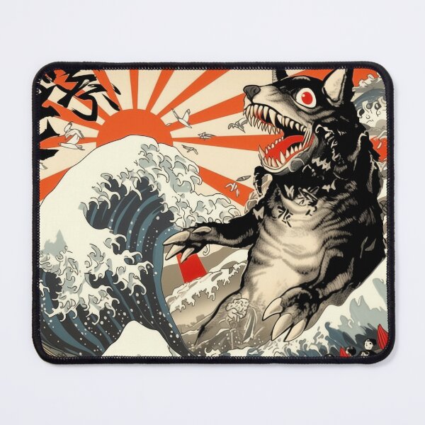 Item preview, Dogzilla Dog Japanese Art Funny Dog Gifts For Men Women Kid  designed and sold by VISIONARTIST.