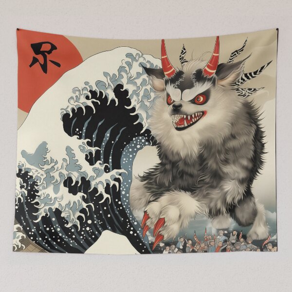Item preview, Dogzilla Dog Japanese Art Funny Dog Gifts For Men Women Kid  designed and sold by VISIONARTIST.
