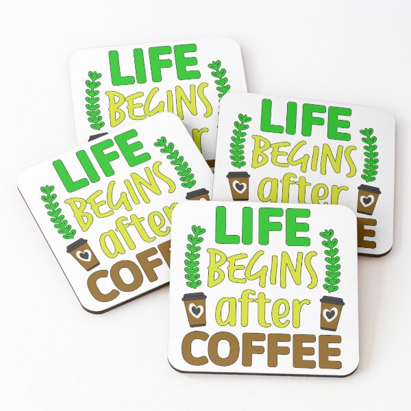 Item preview, LIFE BEGINS AFTER COFFEE  designed and sold by playback63.