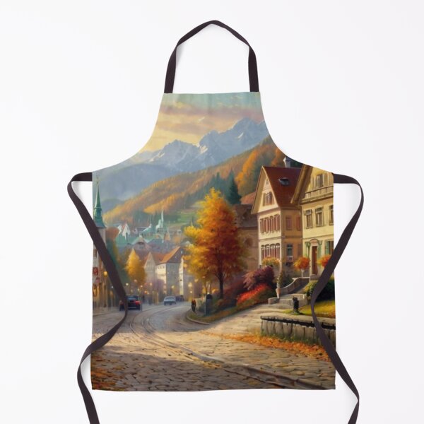Item preview, Rustic Town Street with Autumn Hues designed and sold by BlareBlare.