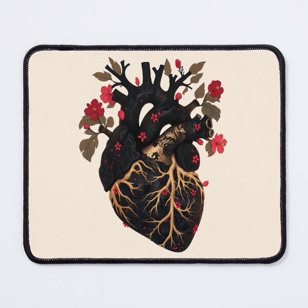Item preview, Anatomical heart with flowers designed and sold by xiao xuans.