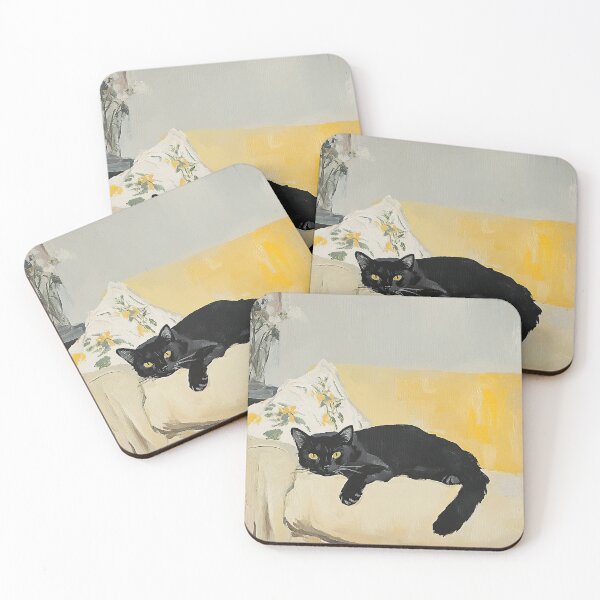 Item preview, Black cat designed and sold by ArtHouseNiklas.