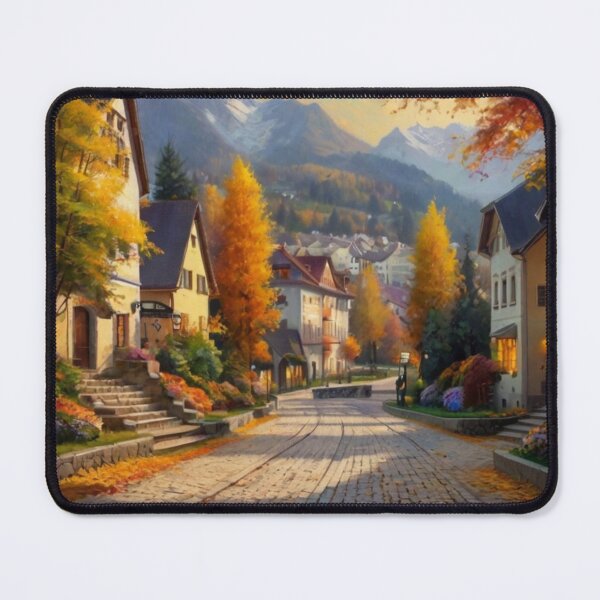Item preview, Mountain View Street in Autumn Splendor designed and sold by BlareBlare.